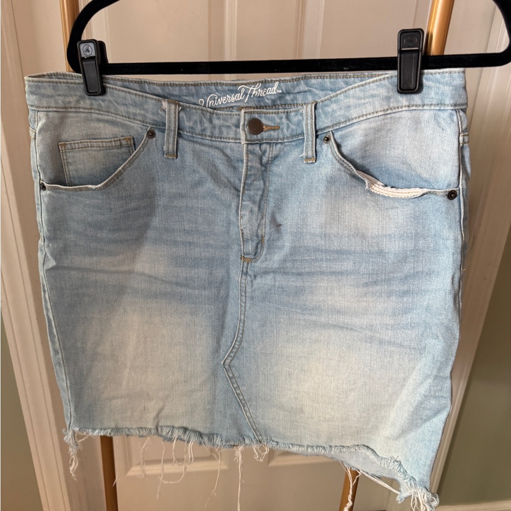 Universal Thread Faded Blue Mini Skirt